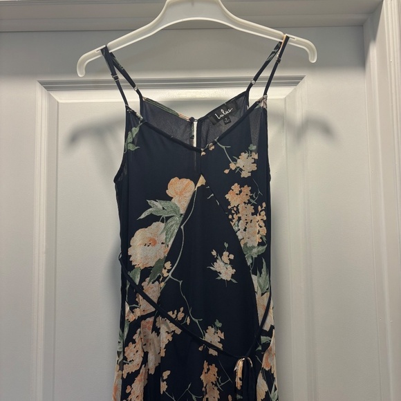 Lulus Feeling Freesia Navy Blue Floral Print Maxi Dress - Picture 7 of 15